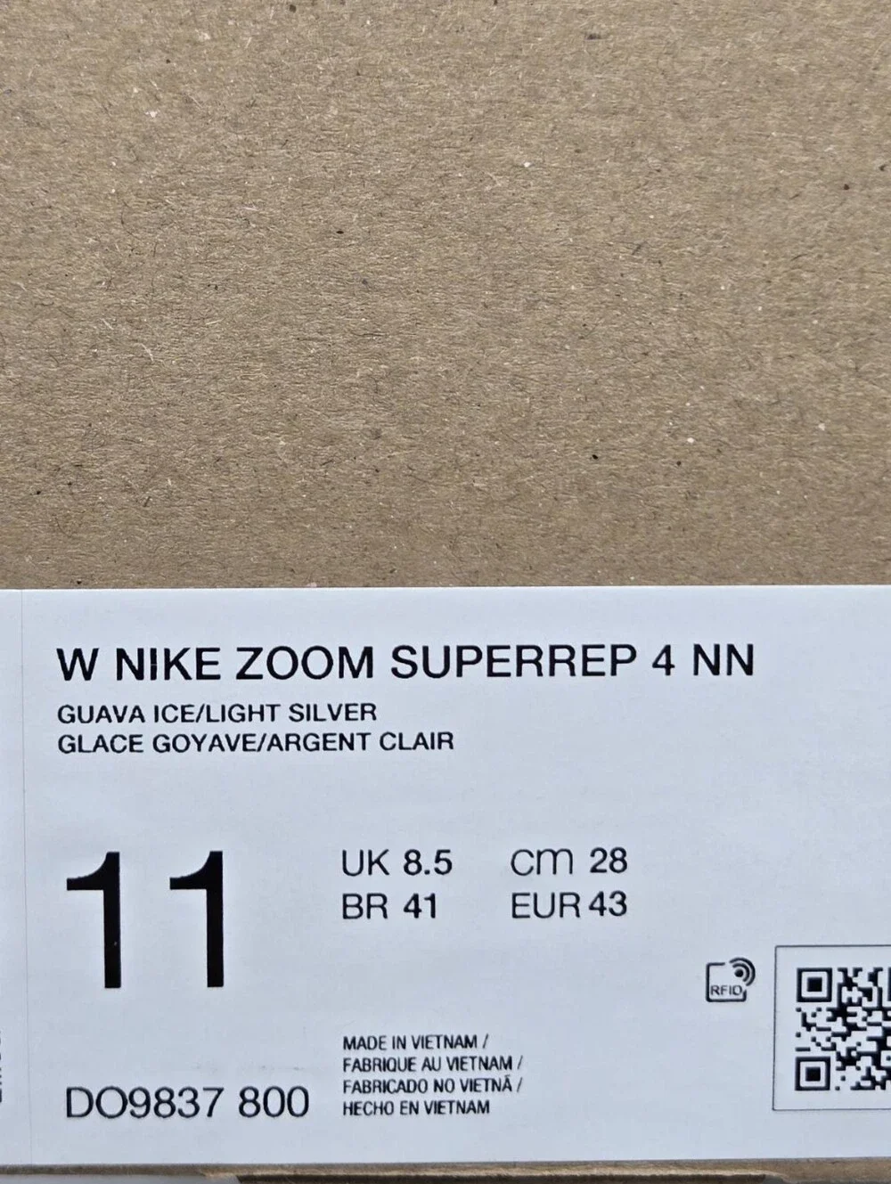 Nike SuperRep 4 Next Nature 'Pink Beige' Women’s Workout Shoes Size 11